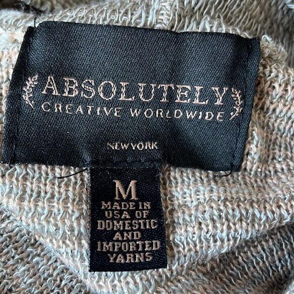 Absolutely Creative Worldwide Shimmering Aztec Cowl Neck Sweater (Medium) - Picture 9 of 10